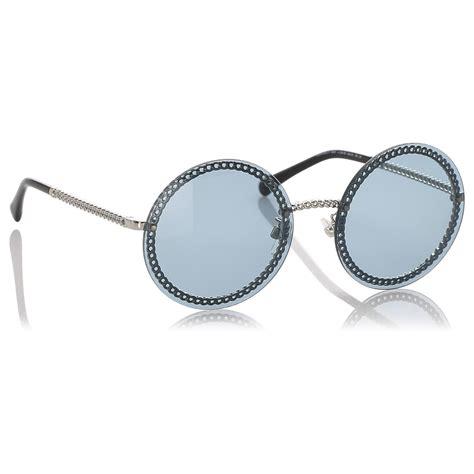 lunettes de soleil rondes chanel|lunette soleil femme chanel.